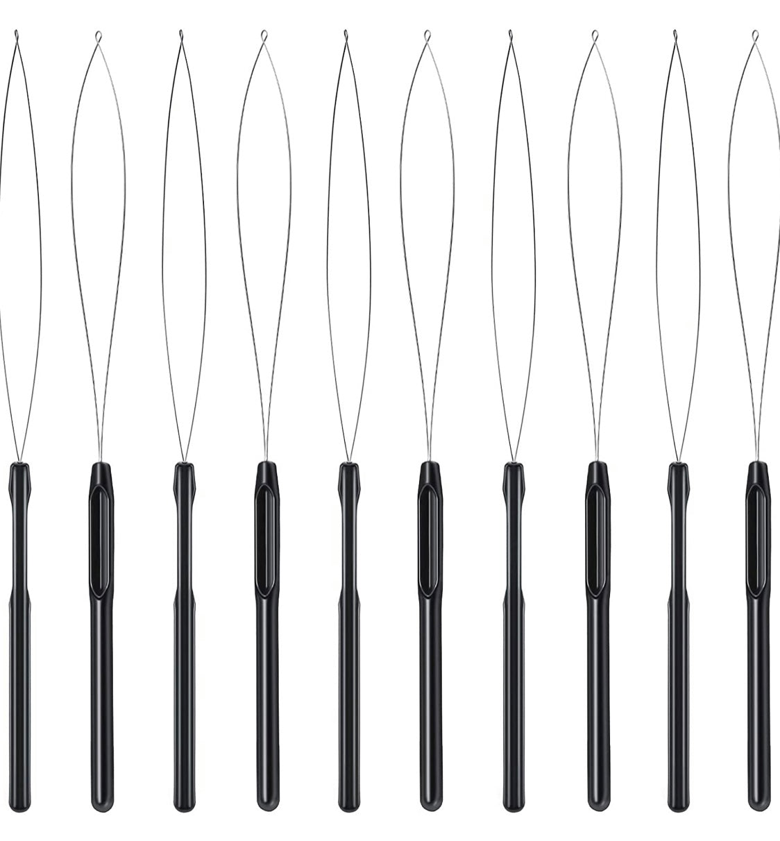 10 Pieces Hair Extensions Loop Threader